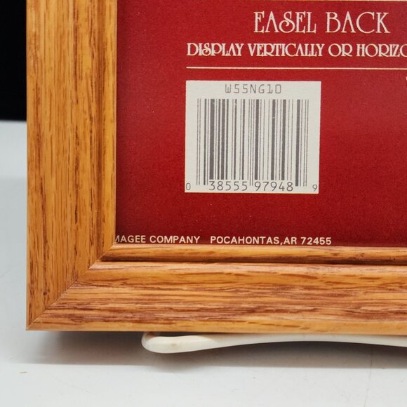 Handcrafted Oak 5x7 Picture Frame With Easel Back Display Made In USA - Picture 5 of 10
